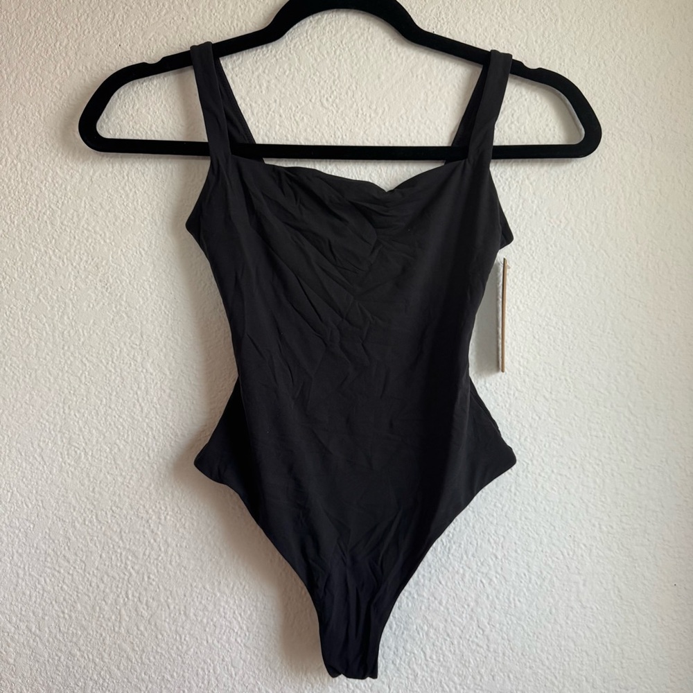 SKIMS Fits Everybody Square Neck Bodysuit – Onyx (XS) NWT